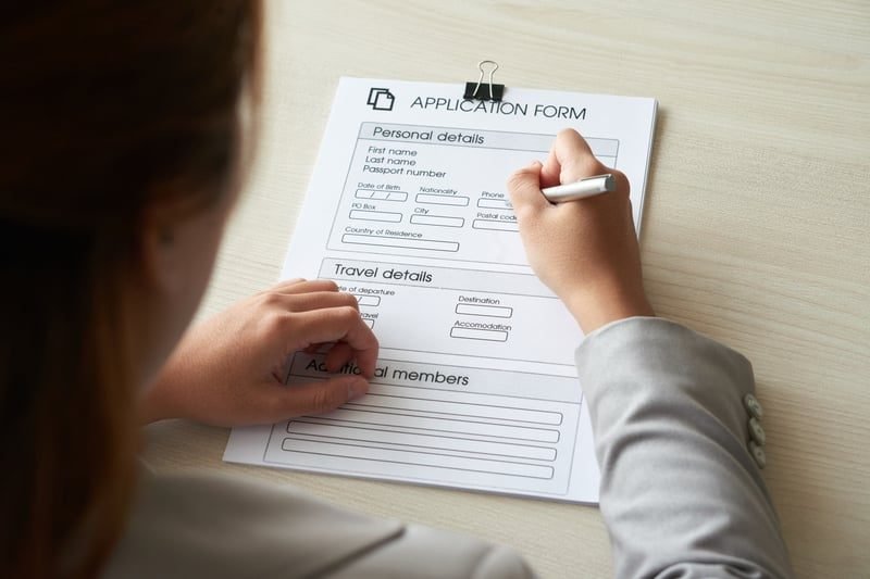 Completing a business rates relief application form