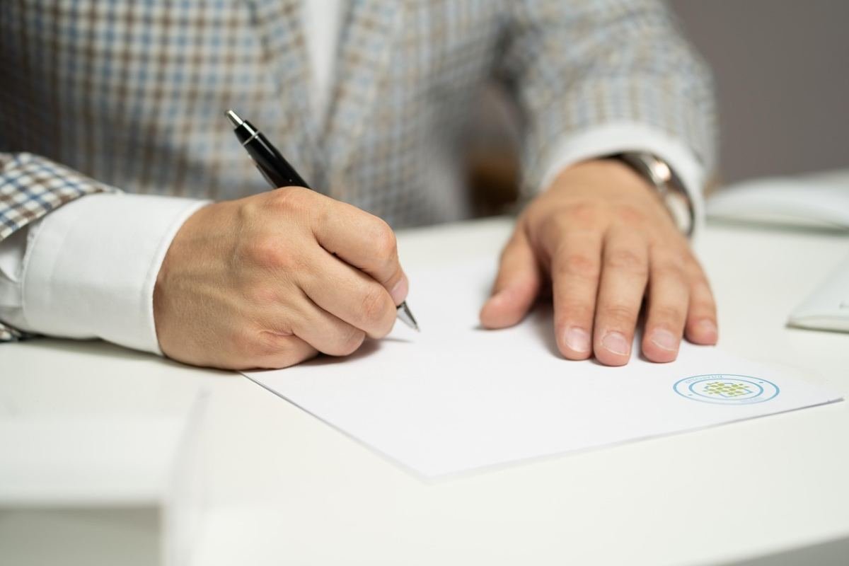 Director signing company filing documents for Companies House