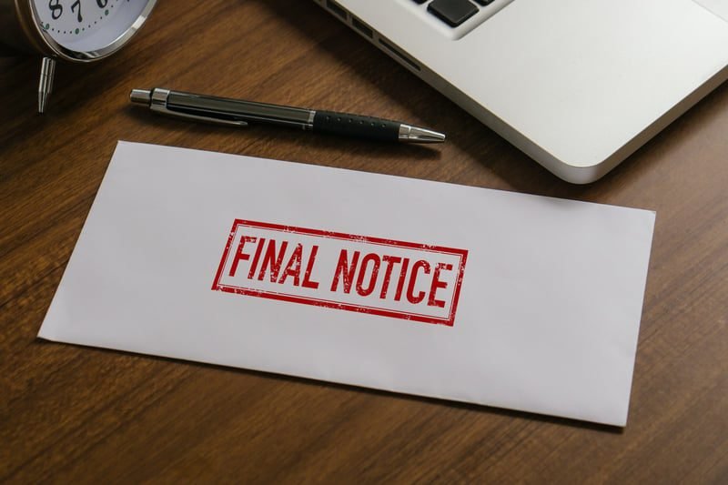 What Are Company Filings at Companies House? A Plain-English Guide for UK Businesses 5 Overdue final notice letter, illustrating late filing penalties