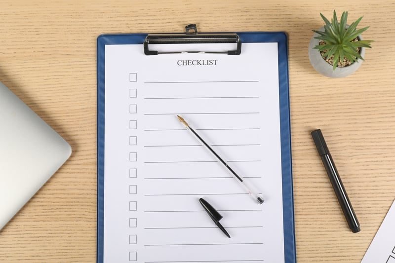 Conciliation: A Complete Guide and How ACAS Works 5 Checklist on a clipboard, representing preparing for conciliation