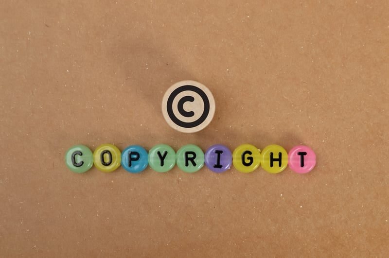 Copyright symbol concept, representing infringement and enforcement