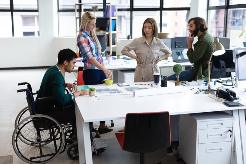 Discrimination Claims: A Complete UK Guide 4 A disabled employee with reasonable adjustments at work