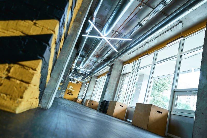 Empty open-plan office space where empty rates strategies may apply