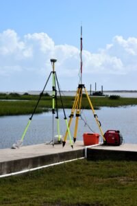 Insights 5 Land surveying equipment assessing a UK site for an environmental search