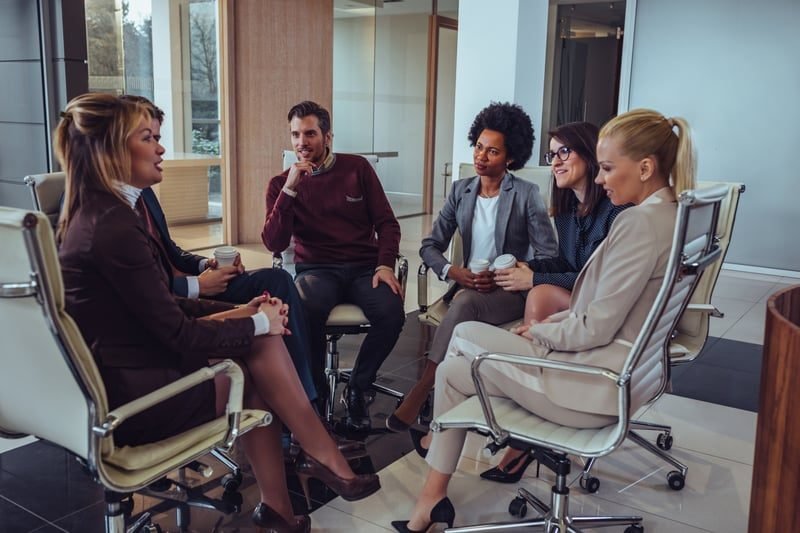 Workplace mediation discussion to resolve a grievance