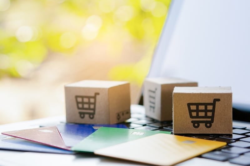 Business Rates for Retail Premises: A Complete UK Guide 5 Online shopping on a laptop, reflecting how e-commerce affects high-street rates